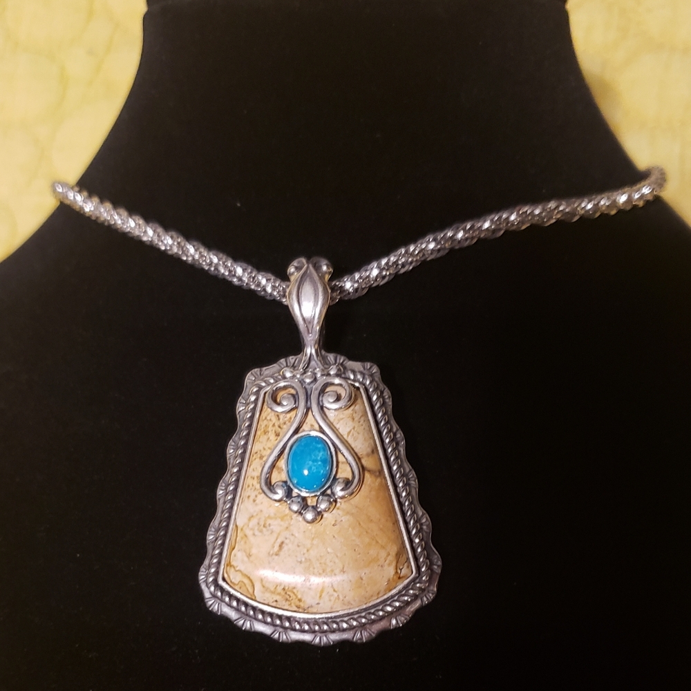 Carolyn Pollack Jasper Enhancer Pendant